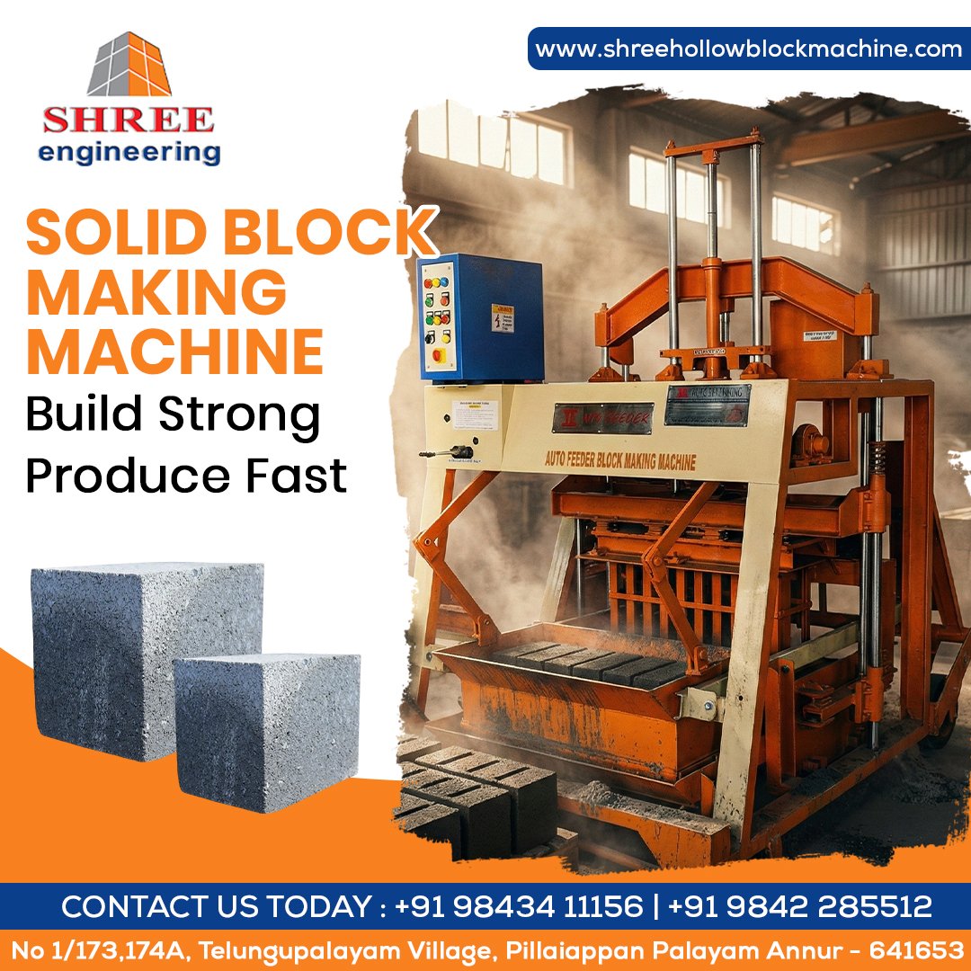 Solid Block Making Machine Manufacturers in Coimbatore